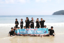 하동 한다사중, ‘학생 리더십캠프’ 해양스포츠 즐겨