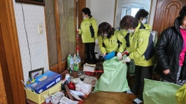 덕곡면 여성민방위기동대, 장애인 가구 주거환경개선 봉사