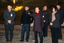 조규일 진주시장, 진주성~진주교 간 옹벽 경관조명 최종 점검