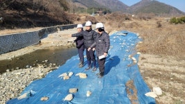 마산합포구청장, 관내 하천 수해복구사업 현장 점검