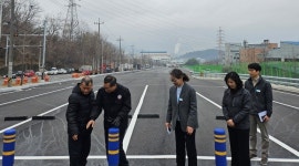 성산구청장, 신규 웅남공단 공영주차장 개방 전 시설물 점검