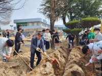 창녕 남지초, 식목일 맞이 전교생 1인 1나무 심기