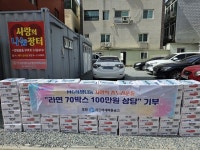 서김해새마을금고, 라면 70상자 기탁