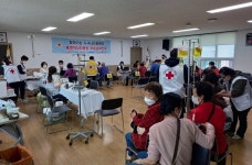 통영적십자병원&통영시기독교장로연합회, 찾아가는 도서민 지역봉사 훈훈