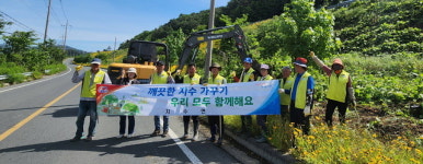 진주시 지수면 주민자치위원회, 가로수 정비 및 꽃길 조성