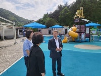 창원시 마산합포구청장, 현동 어린이 물놀이장 개장 전 현장점검