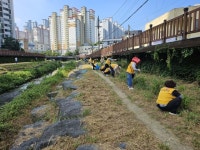 창원시 마산회원구 양덕2동 주민생활누비단 산호천 환경정비 활동 실시