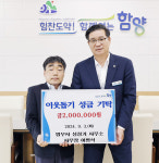 법무사 성창기 사무소 이병석 사무장, 함양군에 성금 200만원 기탁