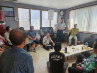 김영도 김해시 삼안동장, 추석 맞아 경로당 위문