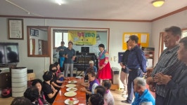 양산시 동면 경로당 찾아가는 행복보따리 사업