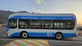 통영시 사량면 전기저상버스 2대 운행 시작