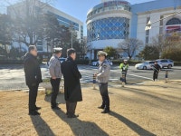 임영수 경남도자치경찰위원장 창원시청 광장 교통대책 점검