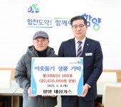함양군, 이웃돕기 성품·성금 기탁 줄이어