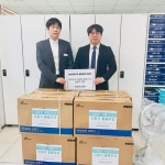창원 성산한빛교회, 창원보건소에 선풍기 12대 기탁