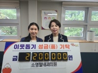 김해시 소영철내과의원, 저소득 장애인을 위한 성금 220만원 기탁