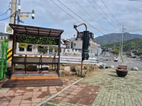 남해군 상주면, 상주은모래비치 입구 모래털이 에어건 설치