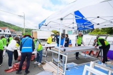 남해군자원봉사단체협의회, 삼동면 마을재생 봉사활동 펼쳐