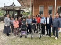 거창군 남상면, 건강 취약계층 활동보조기에 전조등 설치 나서