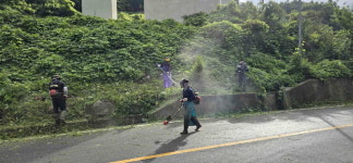 밀양시 산내면 청년회, 도로변 풀베기 실시