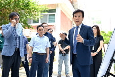 조규일 진주시장, 6·25 참전 학도병 명비 이전 현장 방문