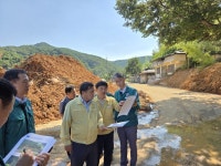 박명균 경남 행정부지사, 진주·산청·합천 집중호우 피해 현장 점검, 수해복구 총력!