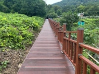 창원시 의창구, 천주산 입구 약수터 주변 하천 노후데크 교체