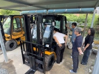 김해건설공업고등학교 건설정보과, 지게차 추가 도입…중장비 전문가 키운다