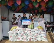 율곡면 약수암, 어려운 이웃 위해 백미 기탁