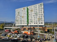 고성군, 다시봄 공공실버주택 합동소방훈련