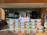 김해시 장유 기통찬의원, 장유1동에 라면 100만원 상당 기탁