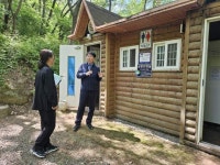 의창구청장, 용추계곡 공중화장실 점검