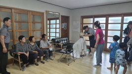 120자원봉사대, 거창군 주상면 도동마을서 재능나눔 봉사