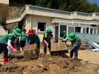통영 한산면 여차마을에 따뜻한 복구 손길 이어져