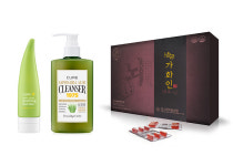 [건강미박람회] 김정문알로에, 알로에 성분 선케어 화장품 전시