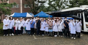 경북치대동아리·경북대치과병원 무료 진료봉사
