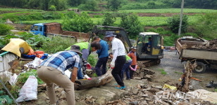 【서천】화양사랑후원회, 독거노인 주택 붕괴위험 담장 철거