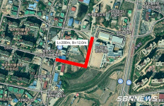 【교통】천안 한들초 진입도로 착공...내년 7월 개설 목표로 46억 투입