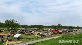 【시사】<레저> 도심 속 힐링공간 아산시 곡교천 야영장 20일 오픈