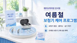 웨이브히어링 강서점, 여름철 보청기 특별 케어 프로그램 진행