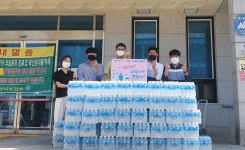 [포토뉴스] 코레일유통, 호남본부 익산시 보건 의료진에 응원 생수 지원