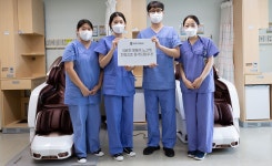 바디프랜드 안마의자 271대…전국 코로나 선별진료소로 전달