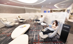 [포토] 대한항공, 인천공항 라운지에서 세라젬 프리미엄 제품 선보인다