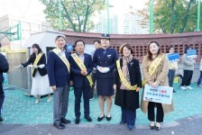김연균 의정부시의회 의장, 발곡중학교서 학생 교통안전 캠페인 참여