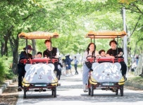 구미시, 동락공원에 이색 자전거 도입…휴게공간 개장