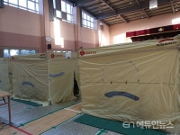 고성 산불 이재민대피소가 차려진 아야진초등학교