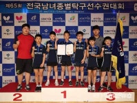 대전동문초, 전국 탁구대회 석권