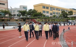 전남체육중·고 방문한 장석웅 교육감