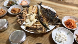 하루 100인분 한정판매 생물 생선구이집