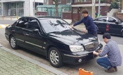 창원 성산구, 체납차량 번호판 그물망 영치