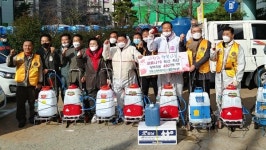 진해구 웅동2동, 코로나19 방역물품 기증 줄이어